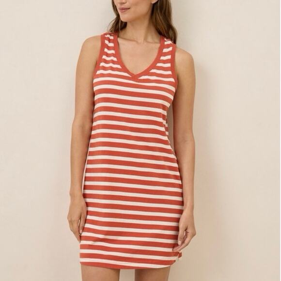 Pact Organic Cotton Softspun A-Line Tank Dress Large - Picture 1 of 6